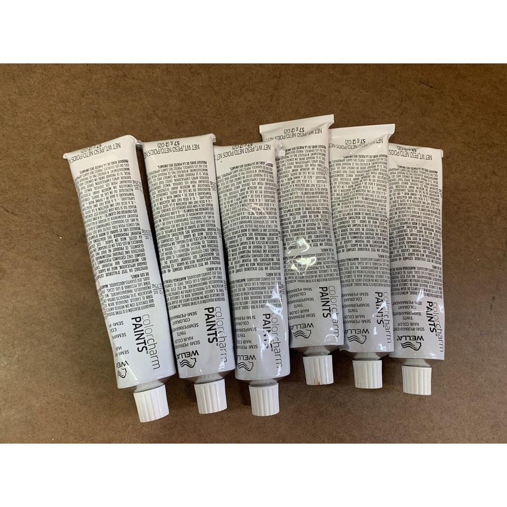 Wella Color Charms Paintsβ Clear Semi Permanent Hair Color Lot Of 6